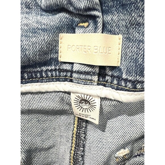 Porter Blue Jeans Penny Paperbag Shorts-Eden Belted High Rise Denim Women Sz 33 - Picture 10 of 13
